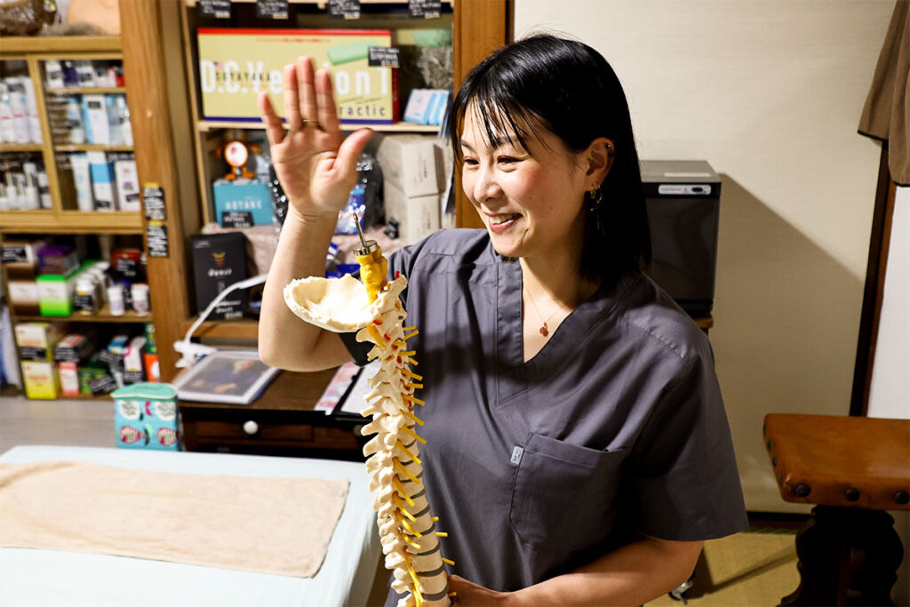 腰骨の模型